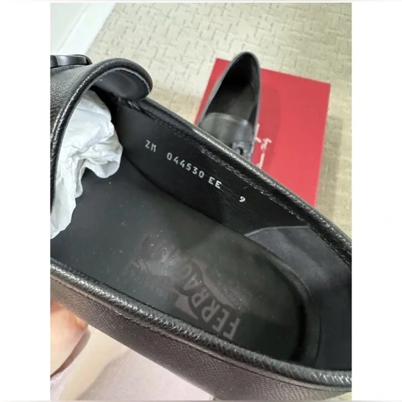 Salvatore Ferragamo Black Leather Loafers - Picture 2 of 5